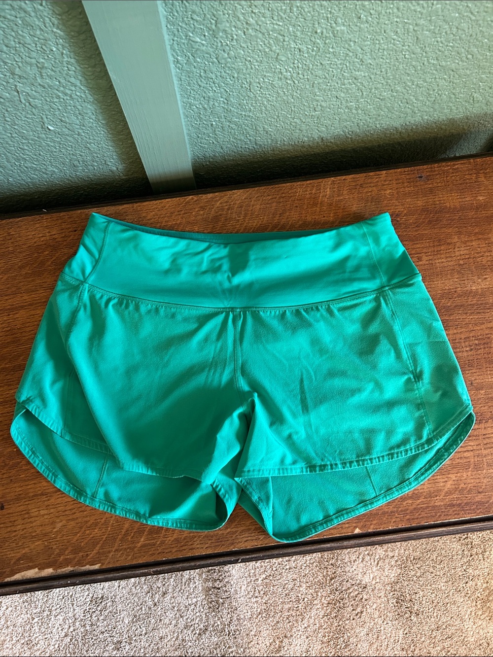 Green Lululemon shorts